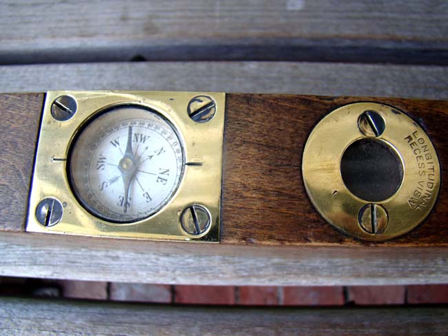 An exceptionally fine brass mounted railroad level and grade finder circa 1904 — image 5